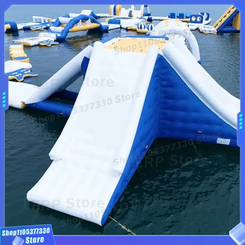 Commercial Inflatable PVC Material Water Trampoline Giant Floating Jump Bouncer Easy Setup Lake Beach Water Park Amusement