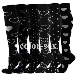 New Compression Socks Men Women Graduated 20-30 Mmhg Fit For Medical Edema Diabetes Varicose Veins, Running Compression Socks