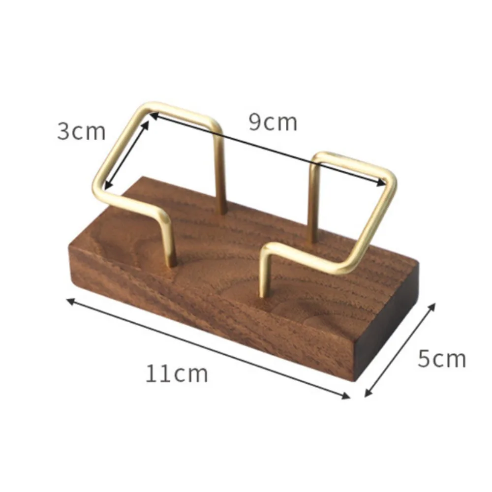 Professional Wooden Business Card Holder, Desk Card Holder, Convenient and Durable Metal Business Card Holder