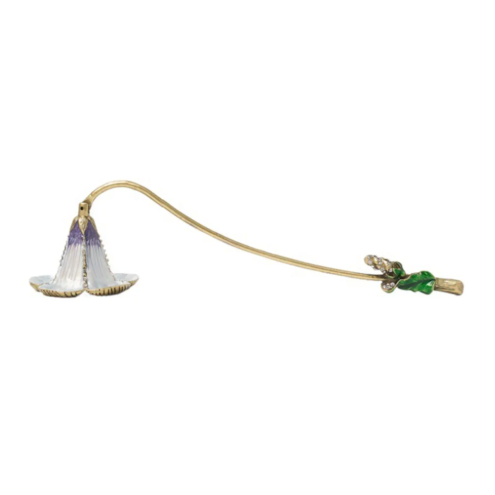 Metal Candle Extinguishing Tool Flower Snuffer Cover with Long Handle Anti Slip Grip Vintage Home Accessory for Various Candles