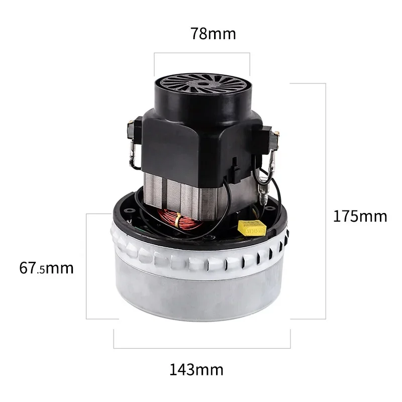 220V 1500w 50HZ Universal Vacuum Cleaner Motor Large Power 143mm Diameter Vacuum Cleaner Parts Replacement Accessories Kit