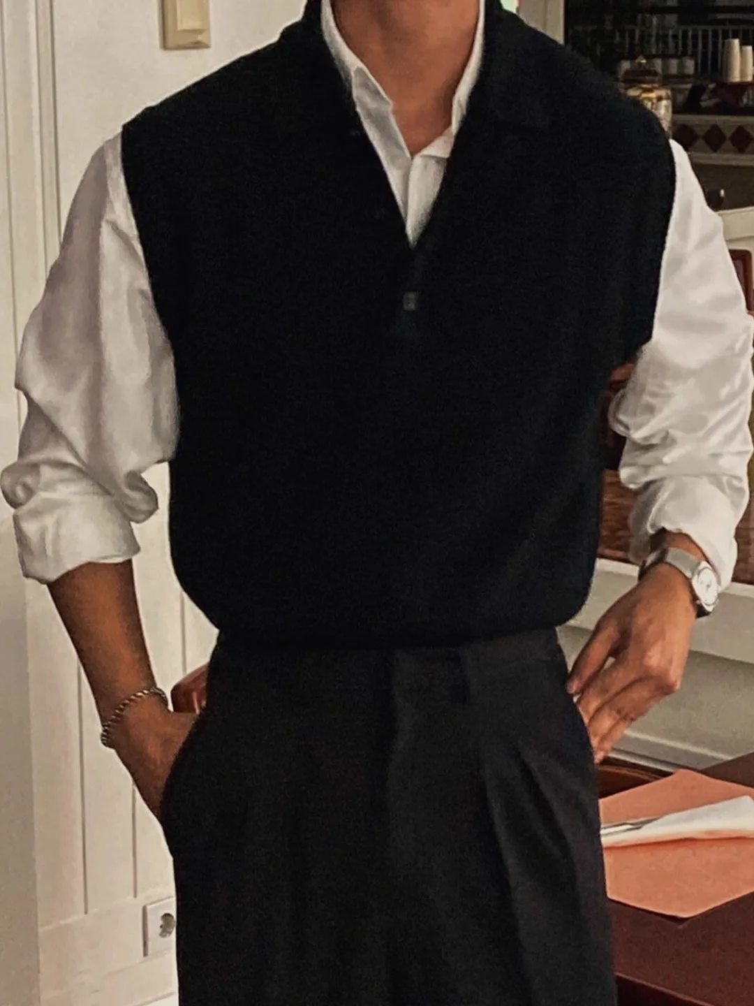 

Мужской свободный повседневный универсальный топ на бретелях в американском стиле High Street в стиле ретро, верхняя одежда, винтажный сарафан