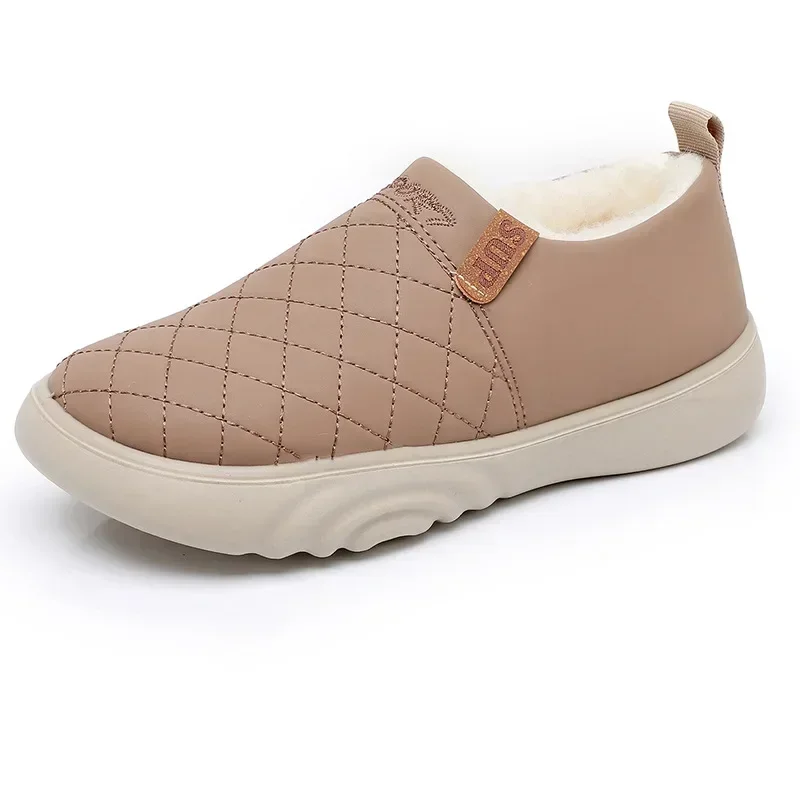 Women Fashion Casual Soft Sole Shoes Women Leather Comfort Non-slip Ladies Non-slip Thick Leather Walking Sneakers Zapatos Mujer