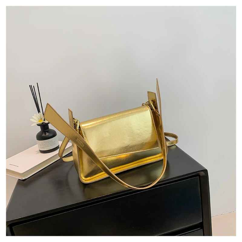 PU Rectangle Hasp Shoulder and Top-handle Bags Soild  Fashion Dual Use Crossbody Bags for Women 2024 New Style Bolso De Mujer