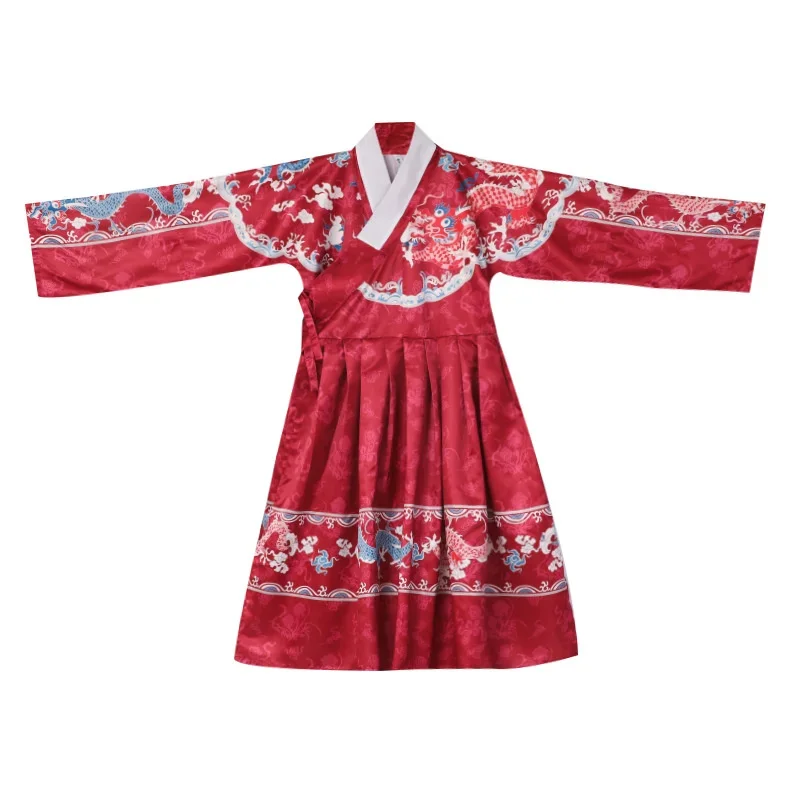 Vestido chino tradicional de la dinastía Ming Qing para hombre, traje Tang con estampado de dragón, coreana túnica, disfraz de Príncipe espadachín, Cosplay