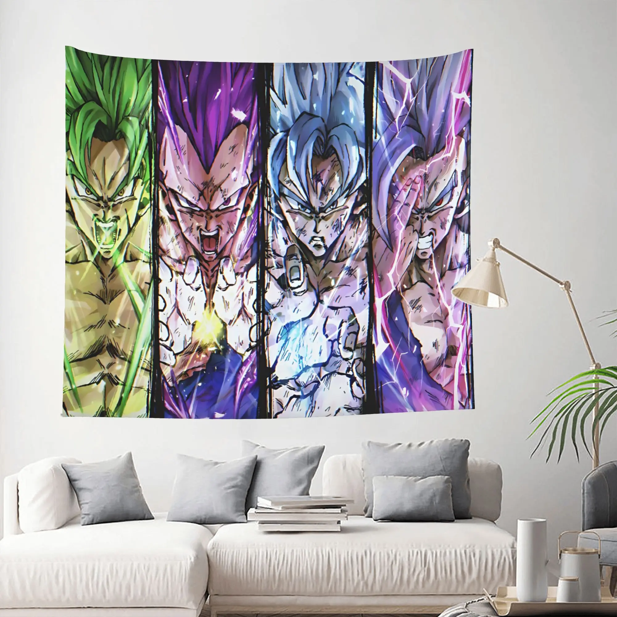 Customized Dragon Ball cutecore Tapestry Bedroom Decoration  Wall Hanging Blanket Tapestry Cool Stuff For Room