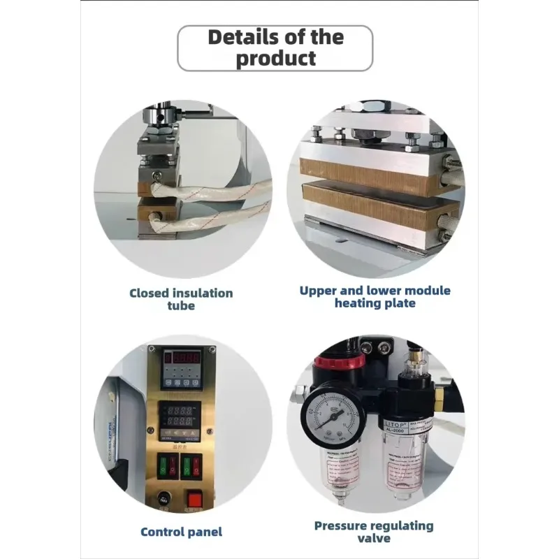 Pneumatic Automatic Bag Opening Machine Heat Sealing Cutter Packaging Pouch Unpacking Tool Hot Foil Stamping