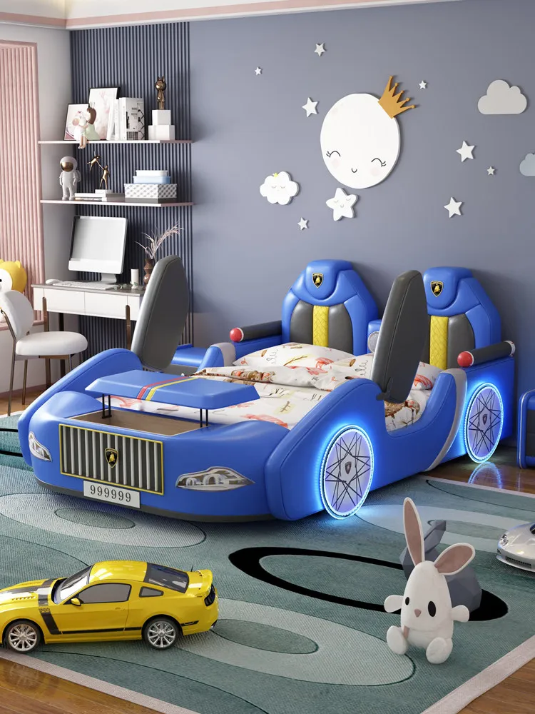 

*Children's Furniture - room Light Blue Car Wooden Kids