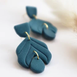 2025 New Fashion Drop Earrings for Women Polymer Clay Handmade Geometry Dangle Earrings Pendant Earring Jewelry Accessory