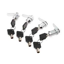 1Set Drawer Tubular Cam Lock For Door Mailbox Cupboard Cabinet +Locking Plate Furniture Hardware 16/20/25/30mm with Alike Keys