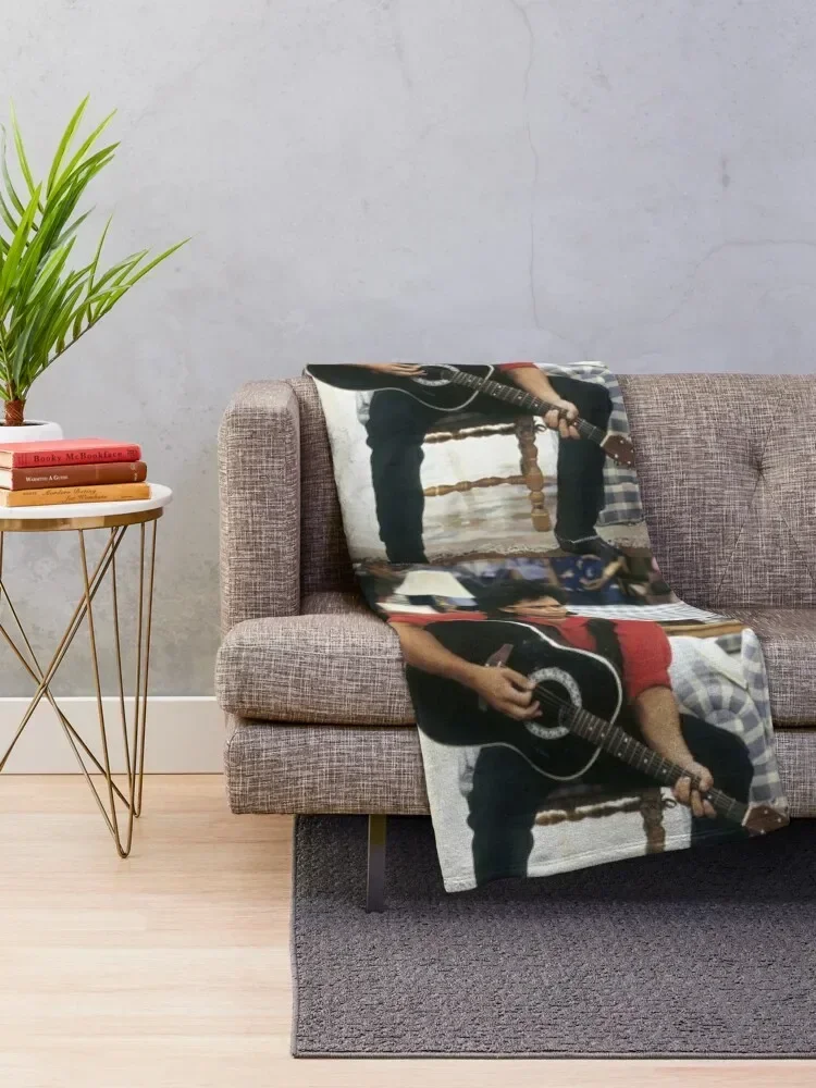 Uncle Jesse and his Guitar Throw Blanket cosplay anime Sofa Throw Designers Decorative Sofas Blankets