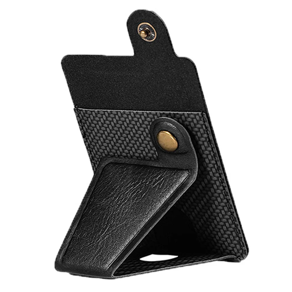 Cartera de cuero con soporte ajustable para teléfono, tarjetero de bolsillo, tarjetero, funda para teléfono