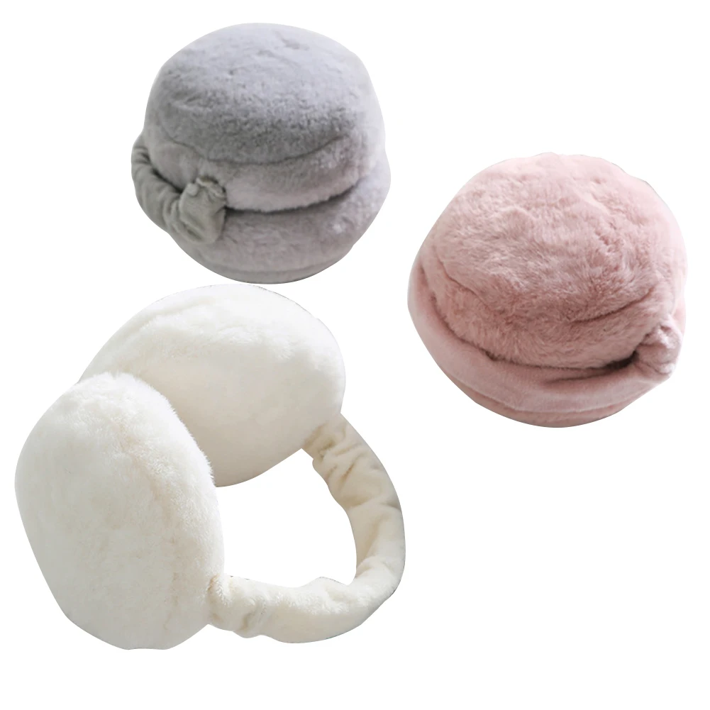 أغلفة أذن منفوشة للنساء ، أغطية أذن قابلة للطي ، أدفأ ، لطيف ، أفخم ، خارجي ، ناعم ، قابل للتعديل ، شتوي ، بيع بالجملة