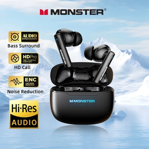 Monster XKT26 auriculares Bluetooth 5,4 TWS estéreo Hifi auriculares inalámbricos Gamer auriculares reducción de ruido auriculares deportivos 2025 nuevo
