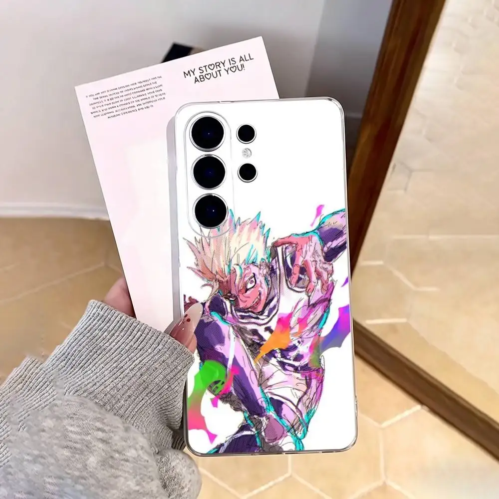 Shidou Ryuusei BLUE LO-CK   Phone Case For Samsung S25,S24,S21,S22,S23,S30,Ultra,S20,Plus,Fe,Note,10,9,5G Transparent Cover