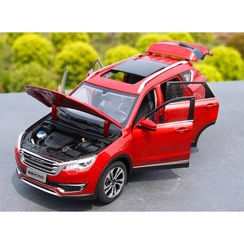 Diecast 1:18 Scale Chery JETOUR X70 SUV Alloy Car Model FInished Simulation Collection Vehicle Model Gift Toy