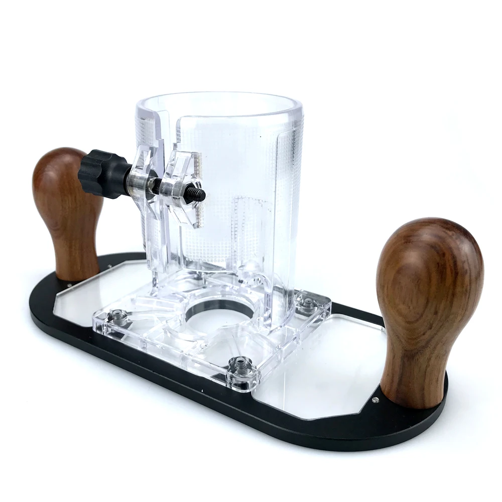 Wood Router Base for Edge Guide - Woodworking Trimming Machine Milling Groove Flip Engraving Trimming Opening Milling Base