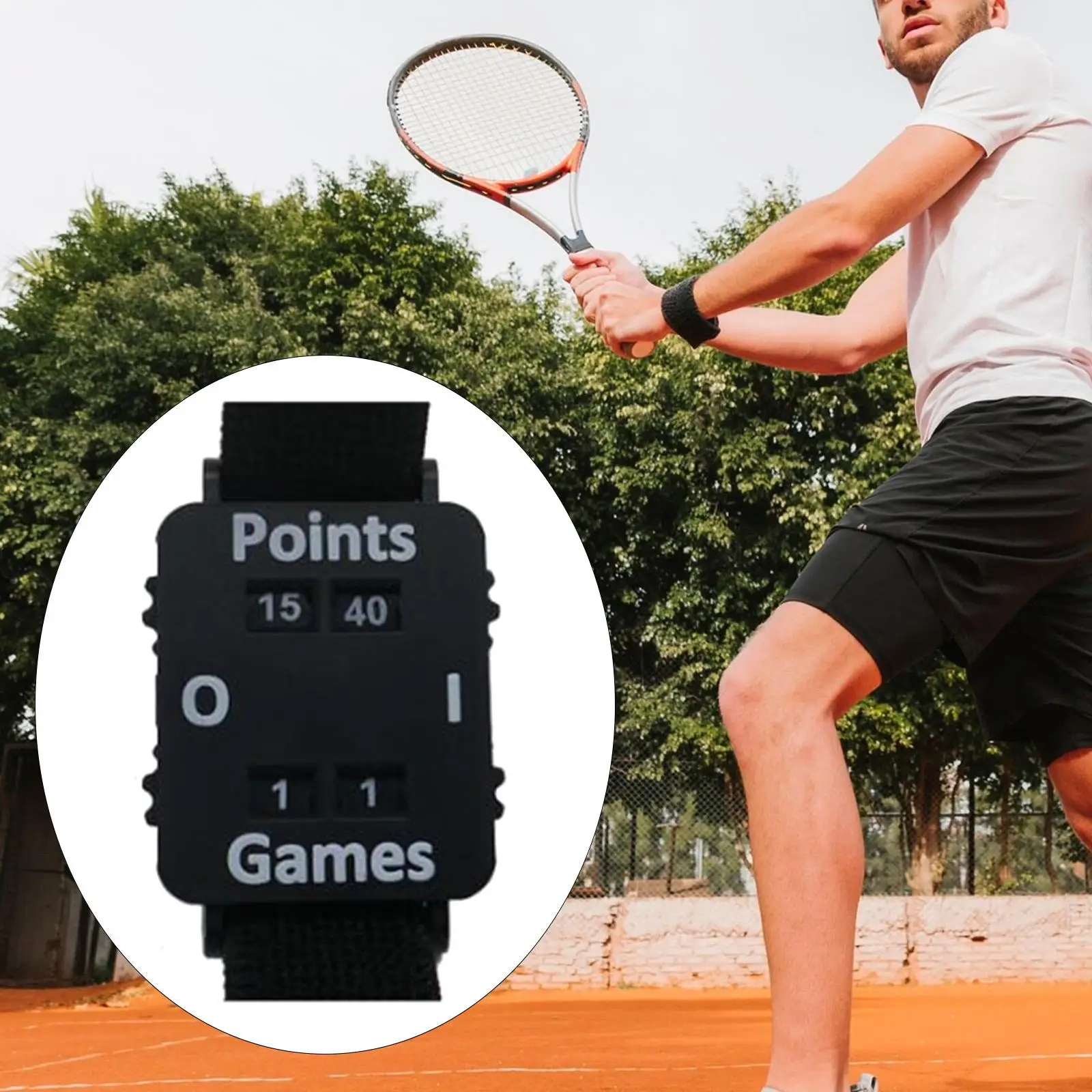

Portable Wristband Score Counter Multipurpose Sport Score Keeper for Tennis Soccer Badminton Table Tennis Outdoor Game Practice