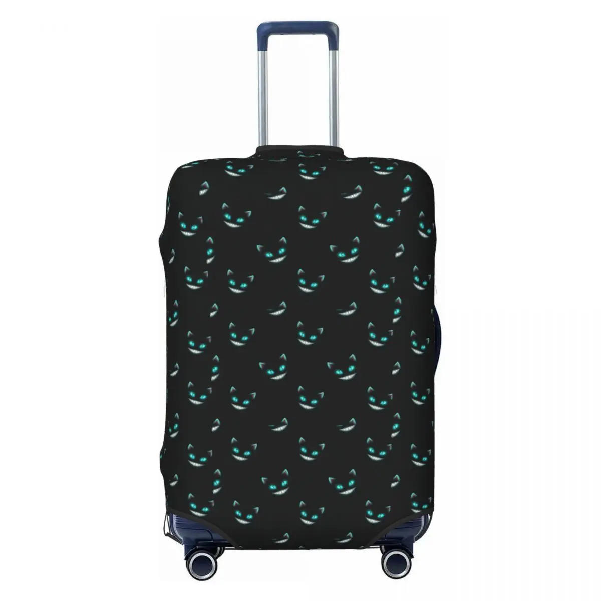 

Custom Shining Cheshires Cat Travel Luggage Cover Washable Suitcase Cover Protector Fit 18-32 Inch