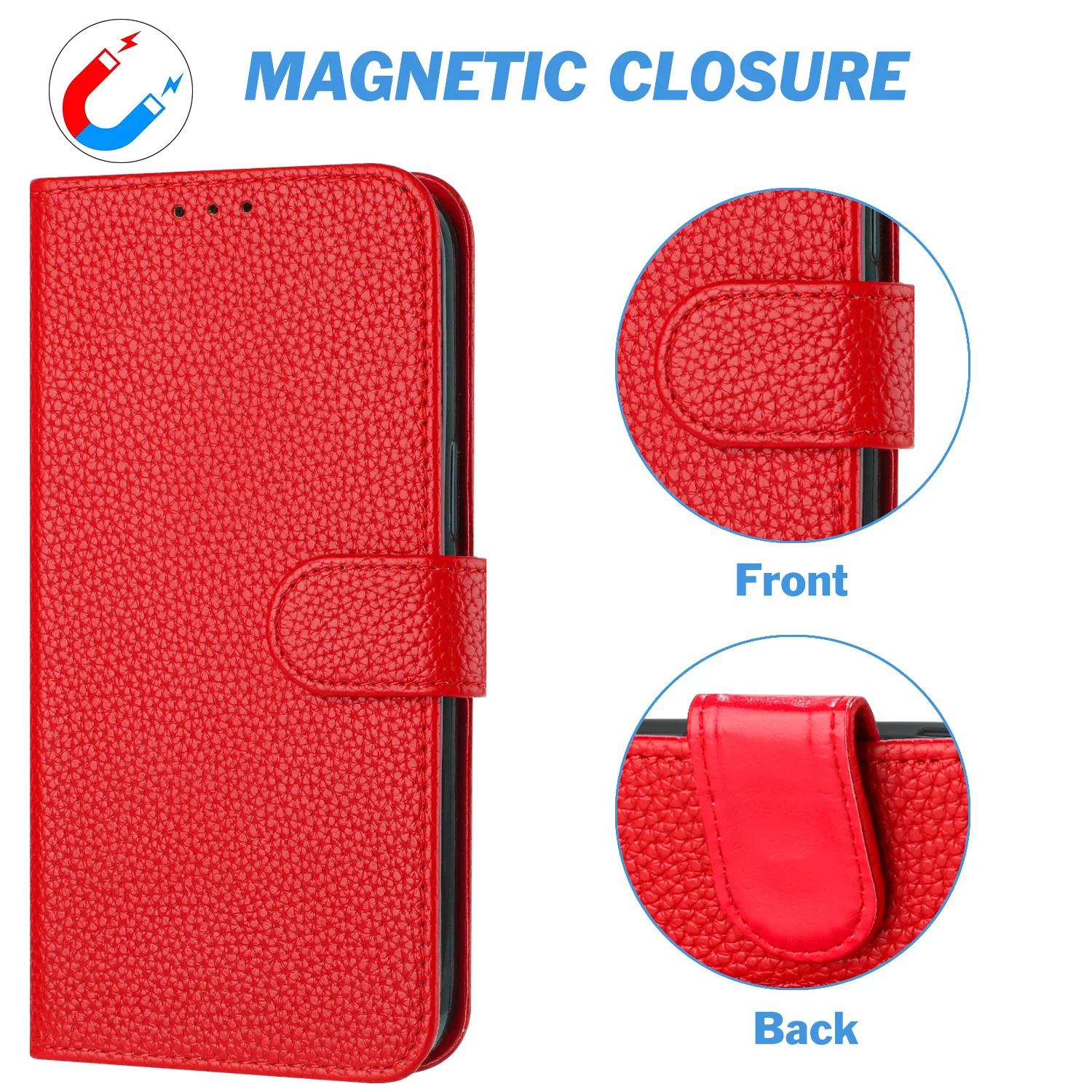 

Litchi pattern leather cover case for Huawei P30ProHonor X50 X8A 4G 90 Pro Iphone 15 Plus 14 Pro 13 Mini 12 11 Xs Max 8Plus 7 8