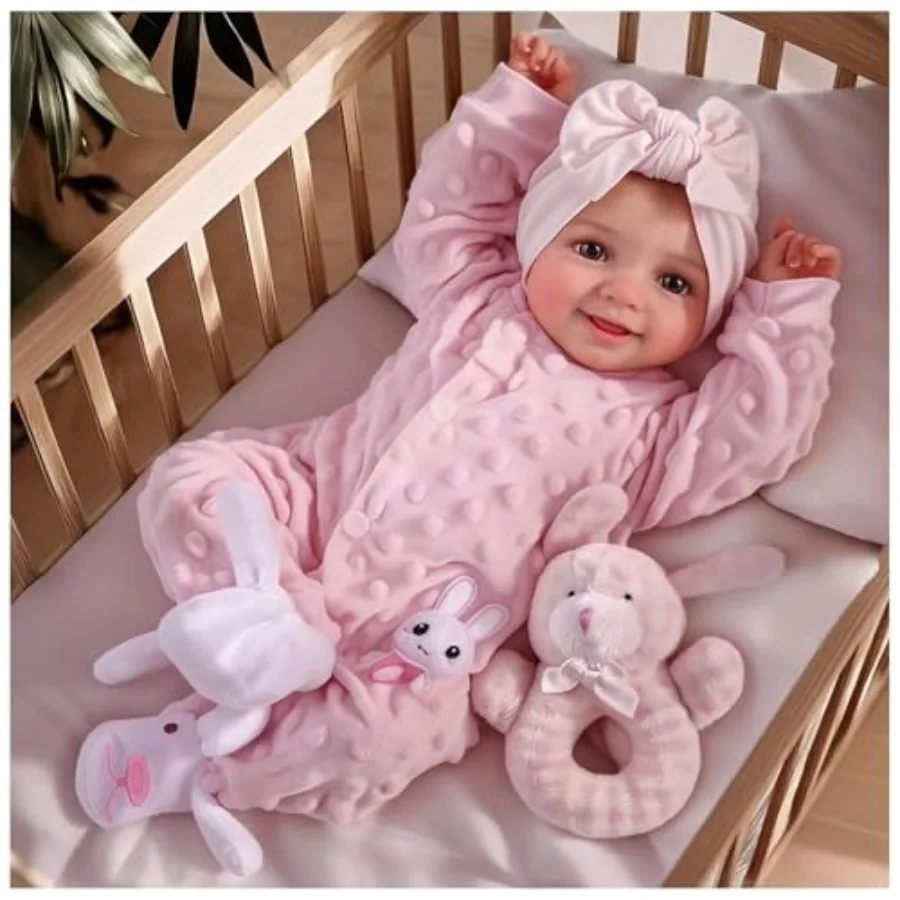 

New product tasting price Reborn Baby Dolls Sunny - 7 Inch Cute Realistic Baby Doll with Soft Cloth Body, Poseable Real Life Ba