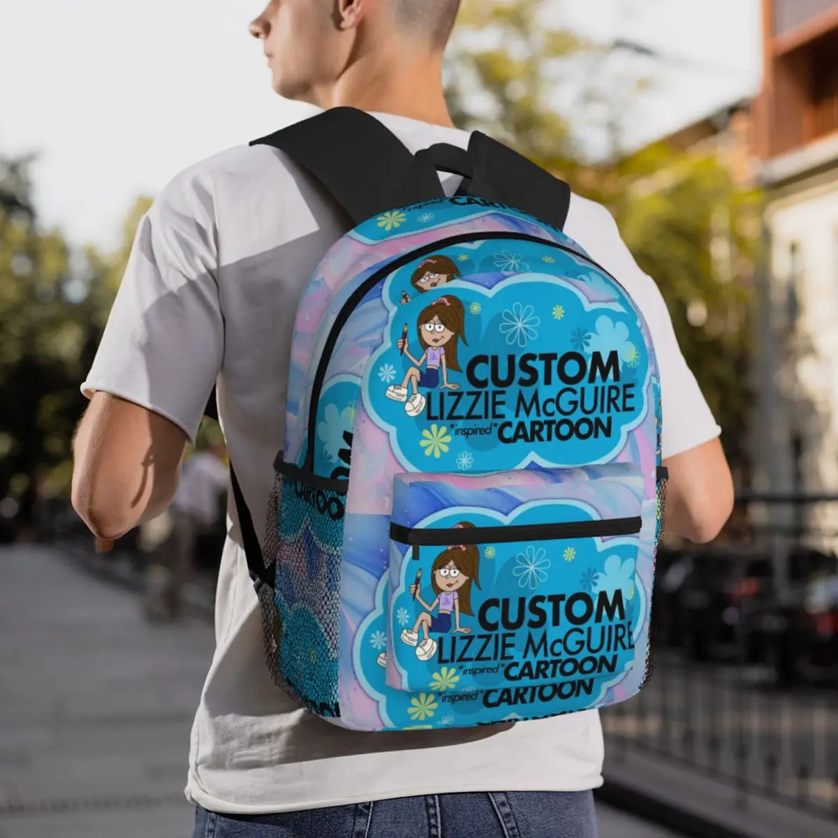 

Студенческий рюкзак Lizzie Mcguire, школьная сумка, походный дорожный рюкзак для мальчиков и девочек, модная сумка для книг, сумки на плечо