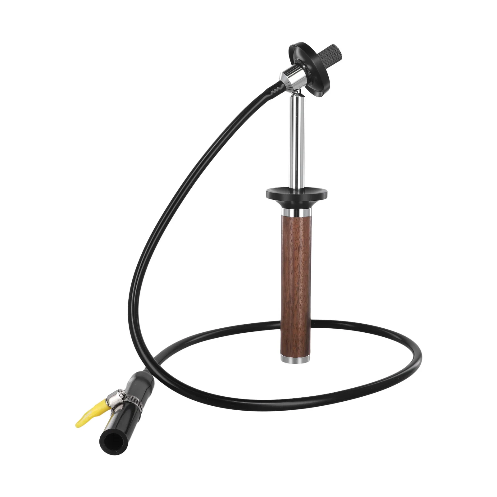 For Espresso Machine Steam Brush with Water Containment Design Heat-Resistant Bristles and Natural Wood Handle
