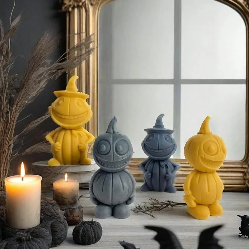 

Силиконовая форма для Хэллоуина, 3D тыква, призрак, череп, форма для свечи, сделай сам, ароматерапия, восковое мыло, гипсовая форма, ремесленный декор ручной работы