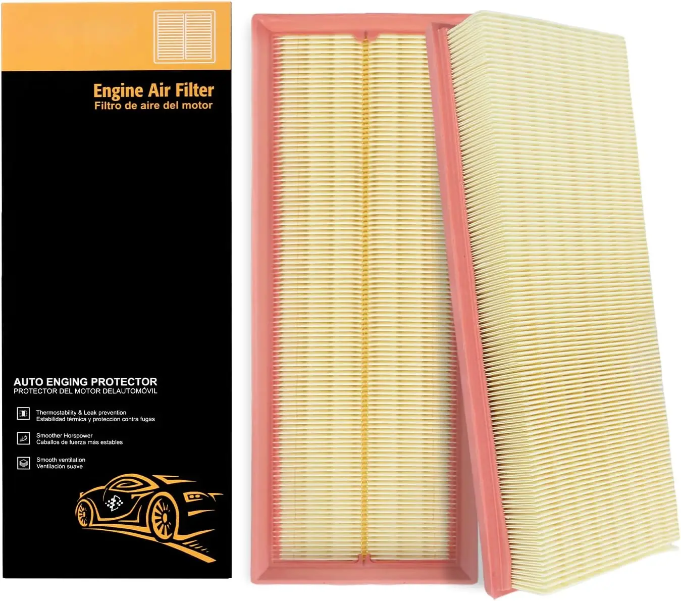 

Engine Air Filter Replacement A2730940204 Compatible with Mercedes-Benz E350/C300/ML350/C240/GLK350/GL450/S550/E320/S430/C230 Se