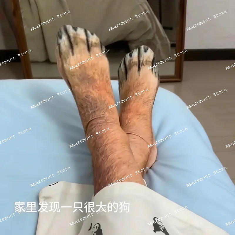 

warm puppy claw socks animal claw middle tube socks personalized trick prop foot hoof cat claw fun funny cotton socks