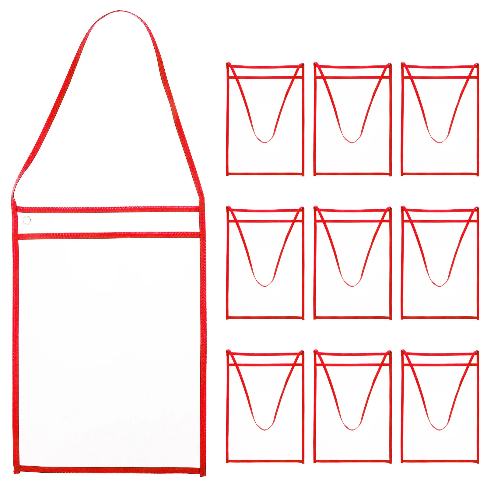 10pcs-transparent-pet-polyester-document-organizer-file-pocket-for-office-home-school-use-dry-erase-reusable-convenient-clear