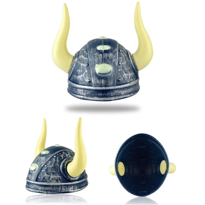 Horn Roman Spartans Helmets for Halloween Parties and Themed Gatherings Roman Spartans Helmets with Double Horn