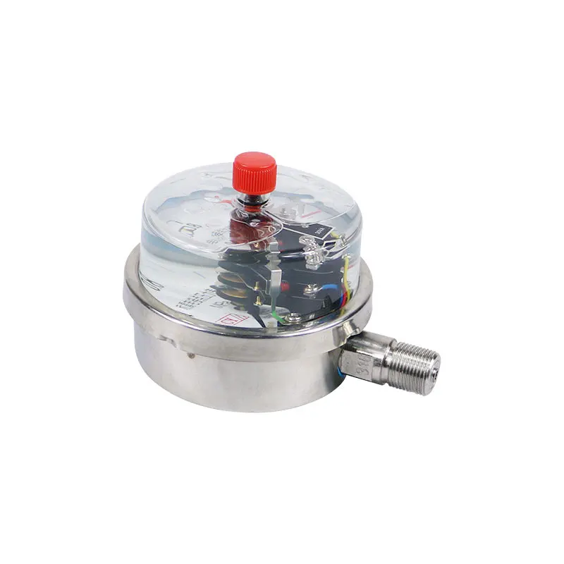 Stainless Steel Shockproof Electric Contact Pressure Gauge YNXC100BF Shockproof Magnetic Assisted Silicone Oil Pressure Hydrauli