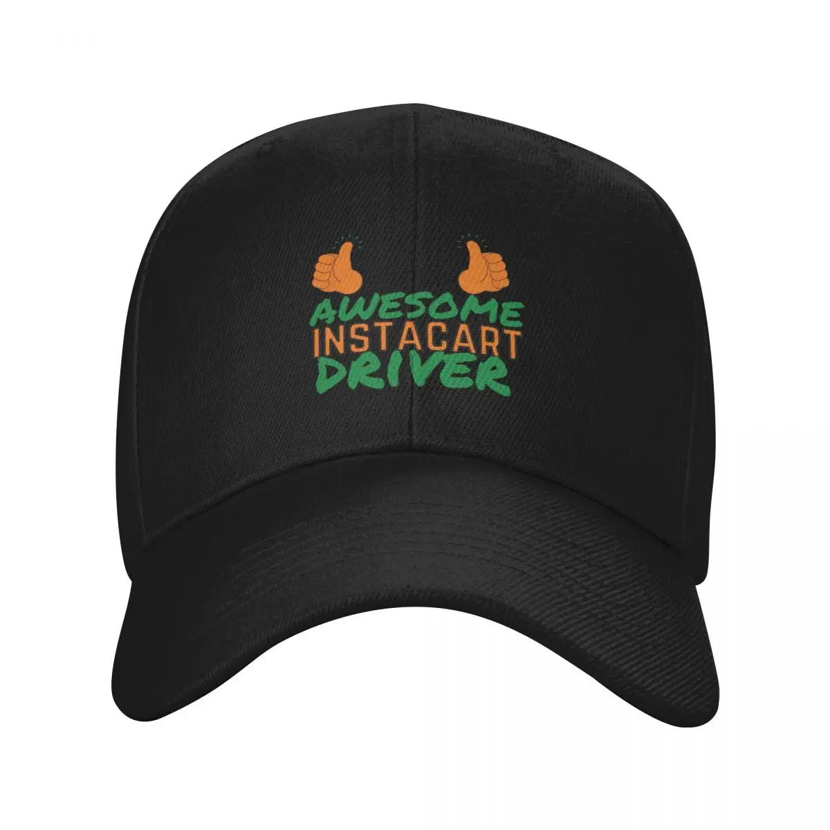 

Awesome Instacart Driver Orange x Green Font Food Delivery Driver Service Appreciation Baseball Cap