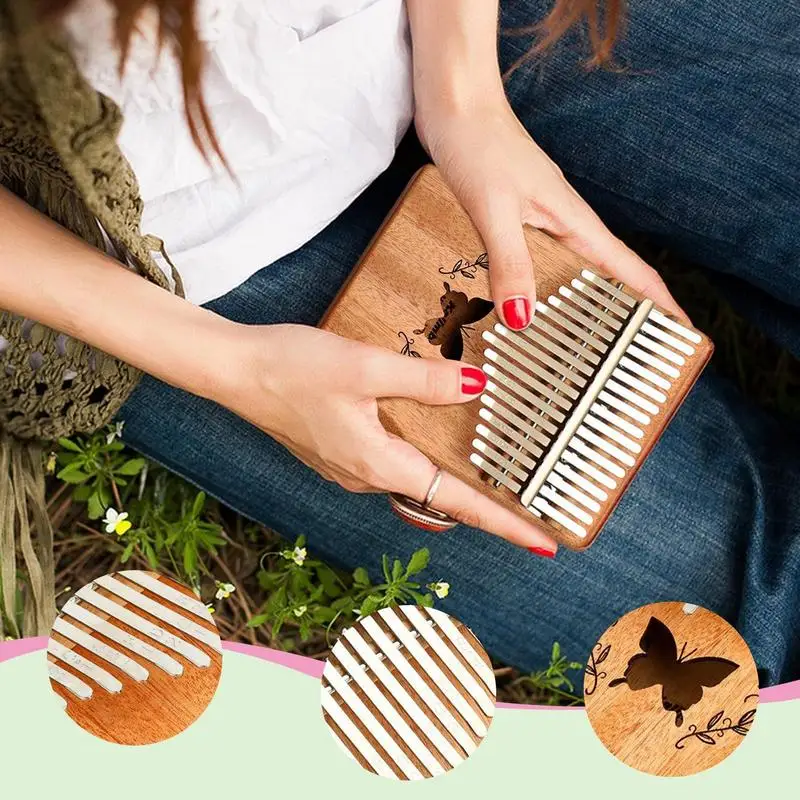 

Thumb Piano Lightweight Finger Piano Portable Finger Piano For Kids And Adults Beginners Small Thumb Piano With Carry Bag
