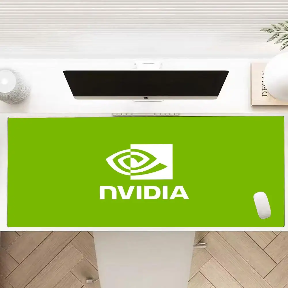 N-Nvidia Logo Mouse Pads Multiple Sizes Large Square Computer Office Game Table Mats Rubber Anti-slip Mousepads
