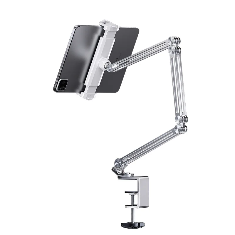 Hot selling cantilever live streaming portable folding lazy person bedside tabletop aluminum alloy phone holder