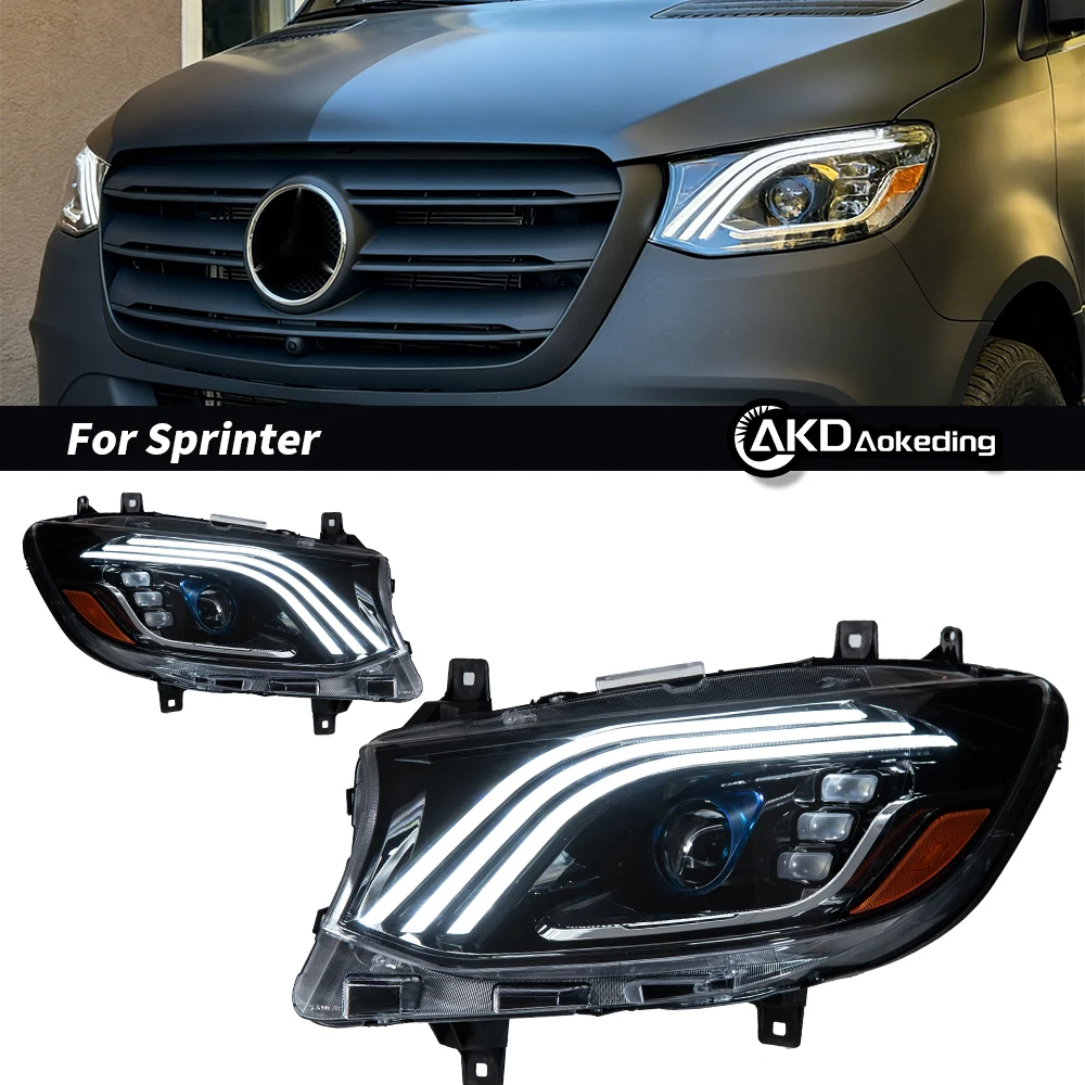 

Headlight For Benz Sprinter LED Headlights 2018-2023 Head Lamp Car Styling DRL Signal Projector Lens Auto Accessories