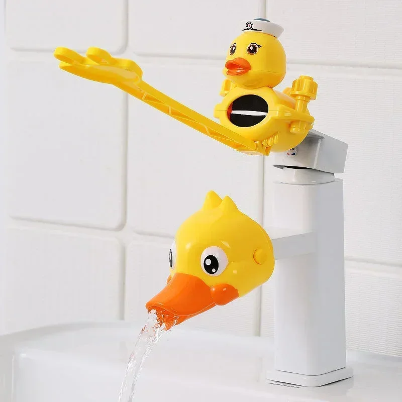 Shower Accessories Cartoon Duck Kitchen Convenient Device for BabyWashing Faucet Extender for Kids Hand Washing in Bathroom Sink