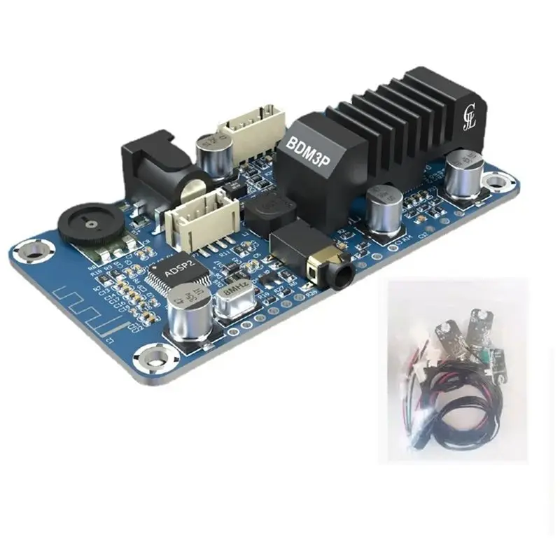 AED6-TPA3116 DSP Bluetooth 5.0 Stereo Power Amplifier 2X50W 3.5Mm Input Supports DSP Tuning DC12V-24V