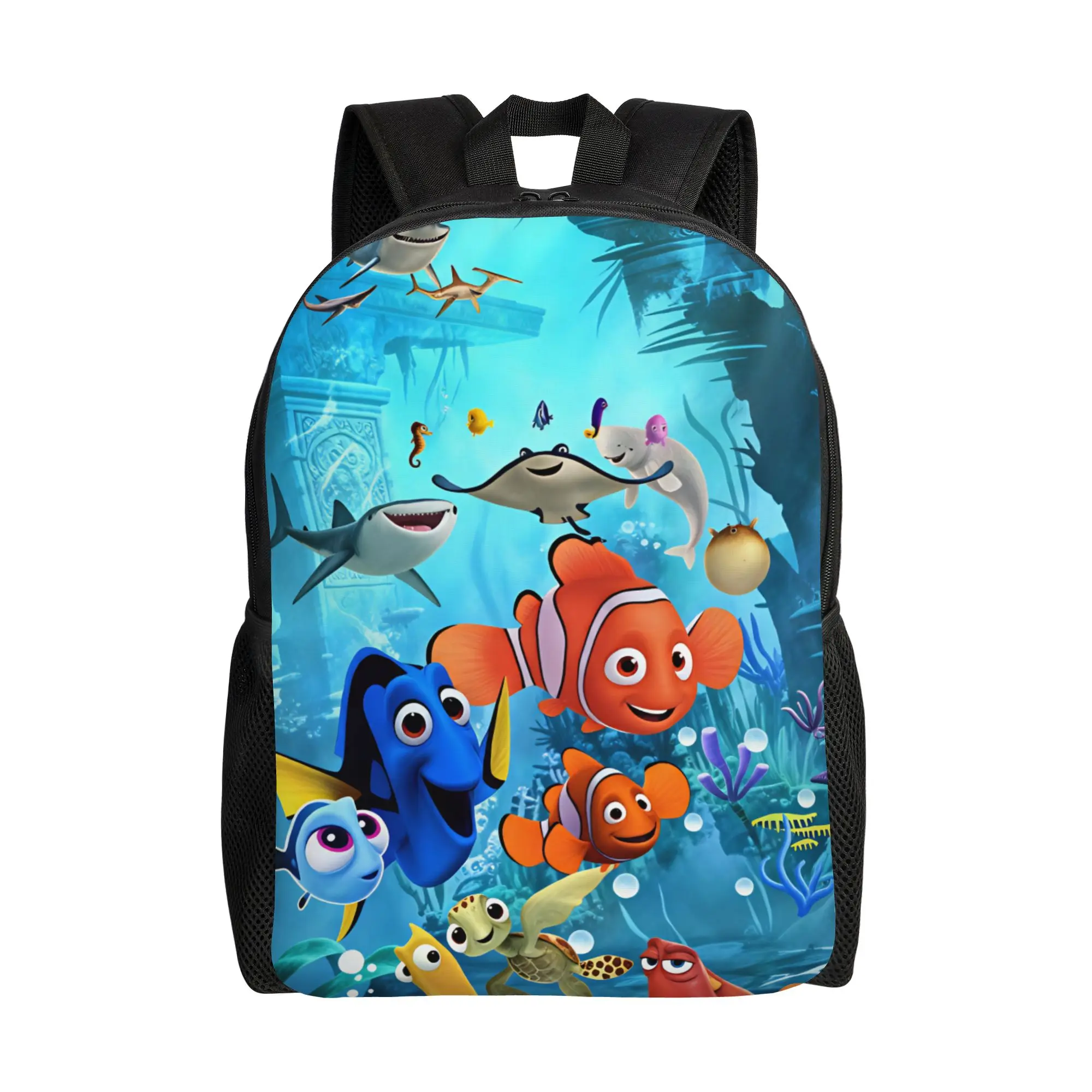 Finding Dorys Nemos Backpack Boy Girl Movie  Breathable Backpacks Polyester Pretty School Bags Travel High Quality Rucksack