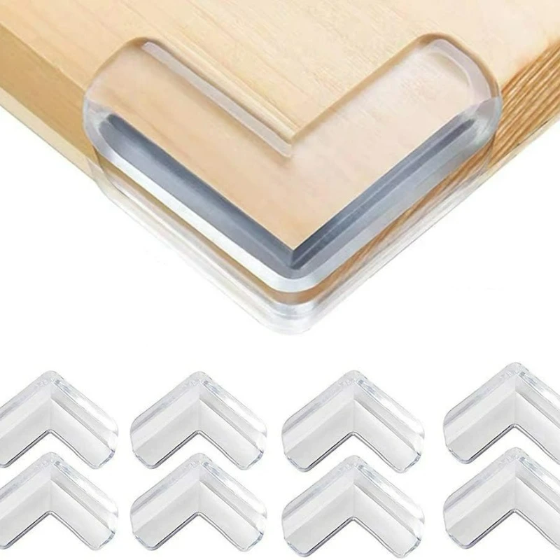 Transparent PVC Corner Protector Baby Safety Bumpers Anti Collision Furniture Edge Protection Guards Soft Table Cover Edge Guard