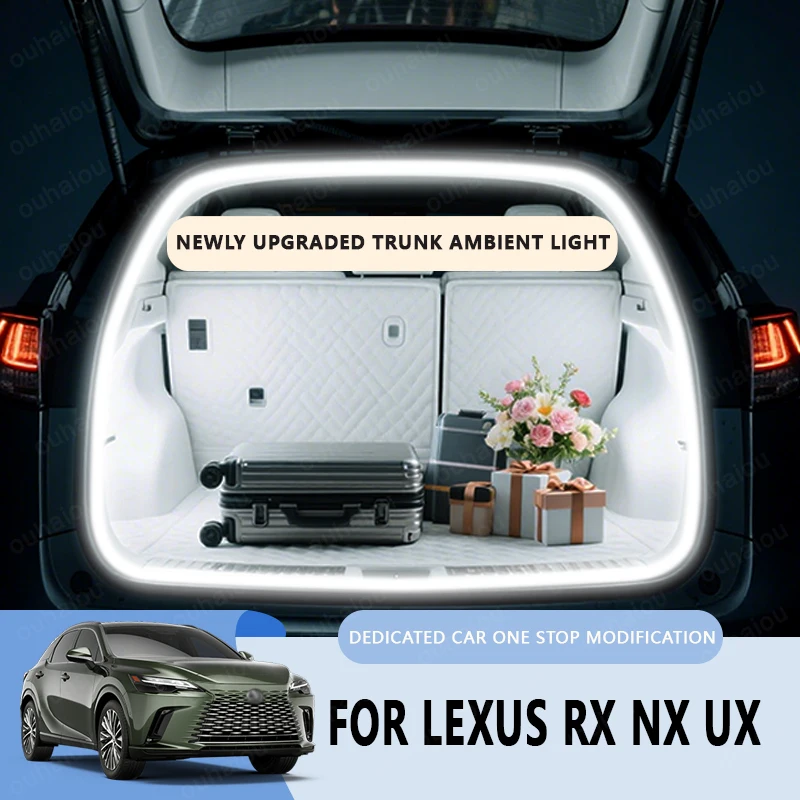 

ДЛЯ LEXUS RX NX UX CT200h RZ LBX LM30 Модификация багажника Атмосферные фонари Белый теплый белый Задний багажник Светодиодная панель