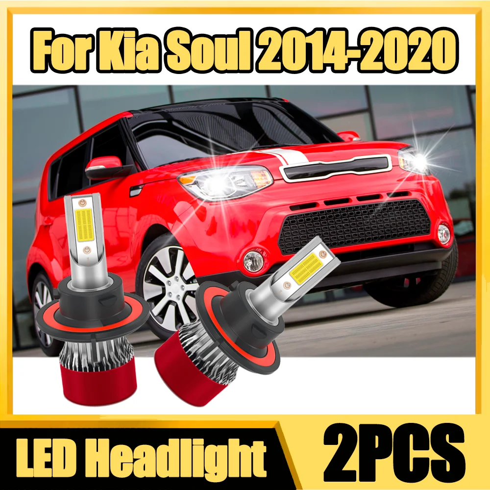 

2PCS Canbus No error 30000LM 150W Turbo Auto Headlamps 6000K White LED Headlight For Kia Soul 2014 2015 2016 2017 2018 2019 2020