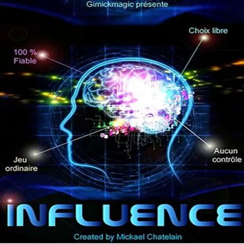 Influence By Mickael Chatelain Close Up Magic Tricks Mentalism Card Prediction Magia Magicians Prop Accessory Illusion Gimmick