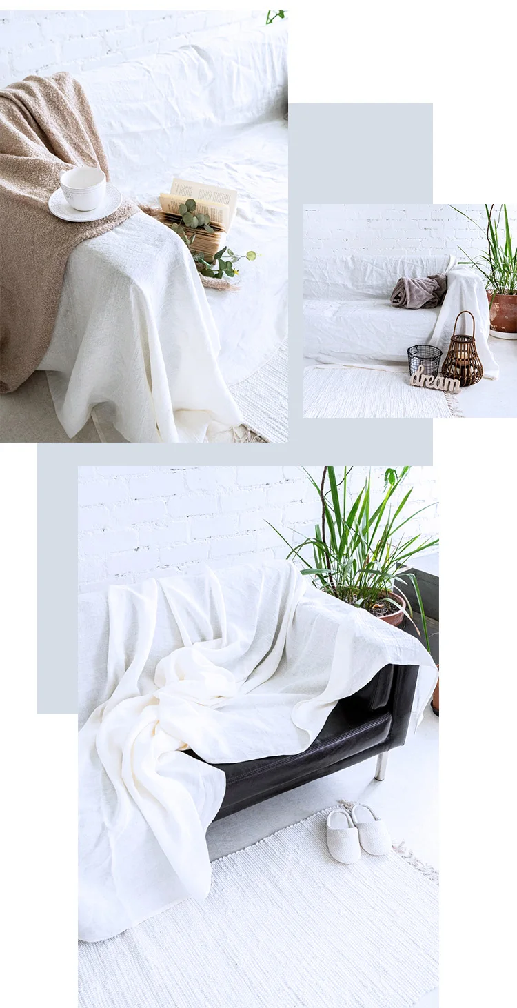 Premium Quality Sofa Slipcover, 100% Linen Sofa Cover ,Soft Couch Chair Cover for Living Room Bedroom LOVESEAT Home Textile