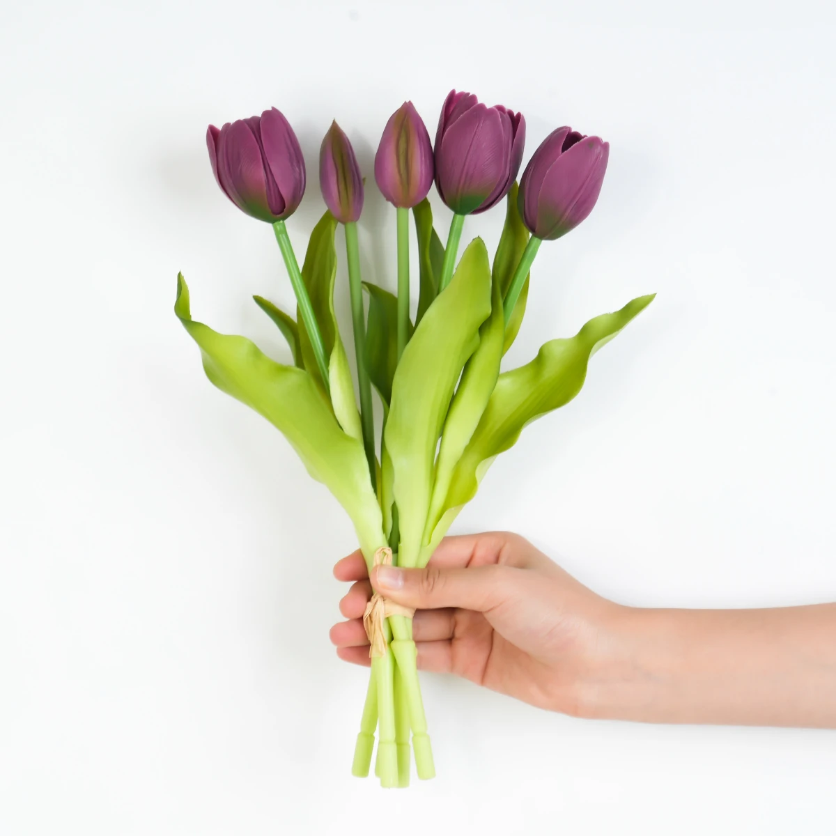 5 stks Kunstmatige Tulp Boeket Siliconen Nep Bloemen Feestdecoratie Woonkamer Tafel Middelpunt Bloemstuk Decoratie