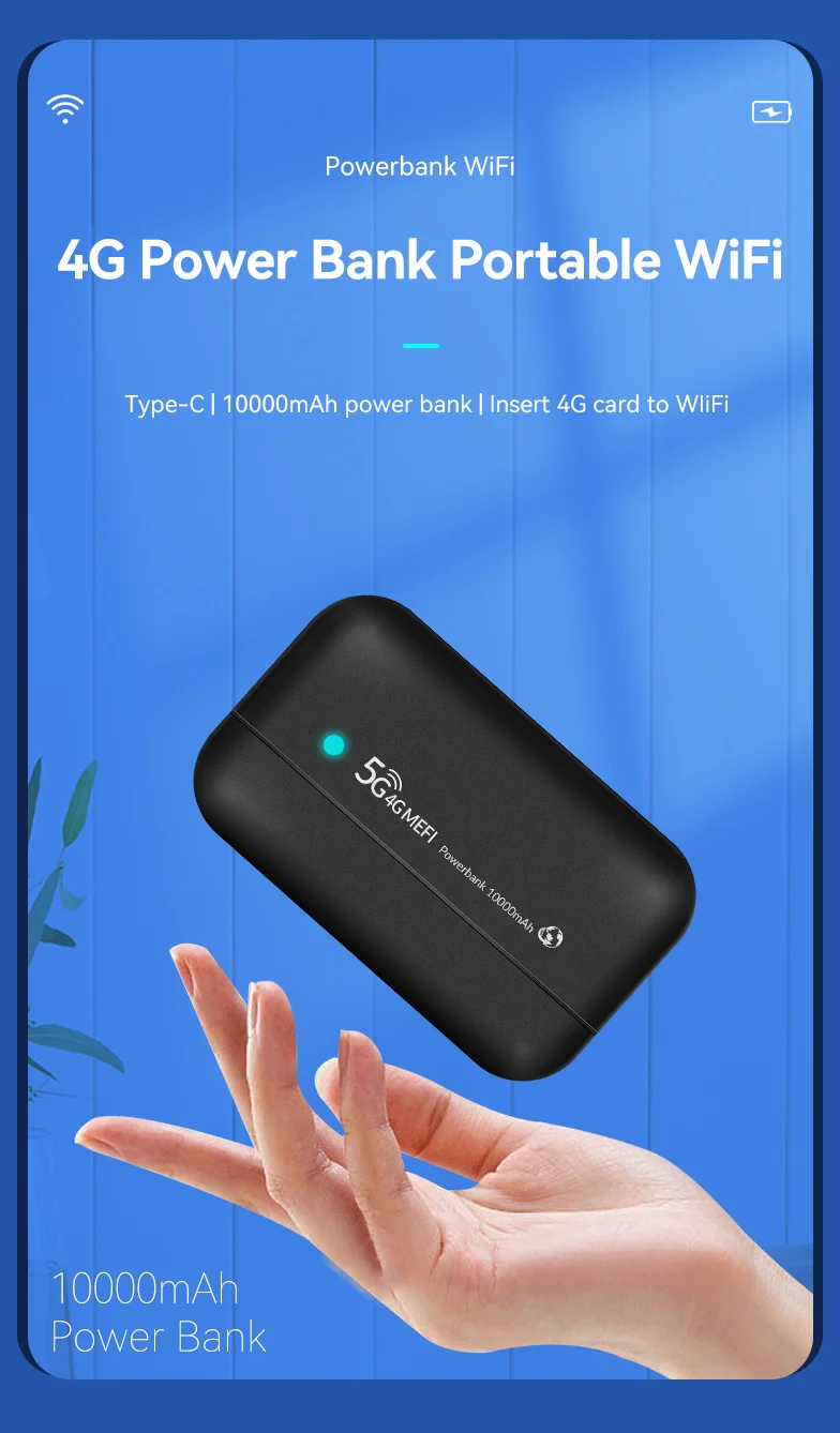 MFPW100 4G LTE Mobile WiFi Pocket Hotspot MIFI Router Modem build-in 10000mAh battary power bank special for Europe asia africa