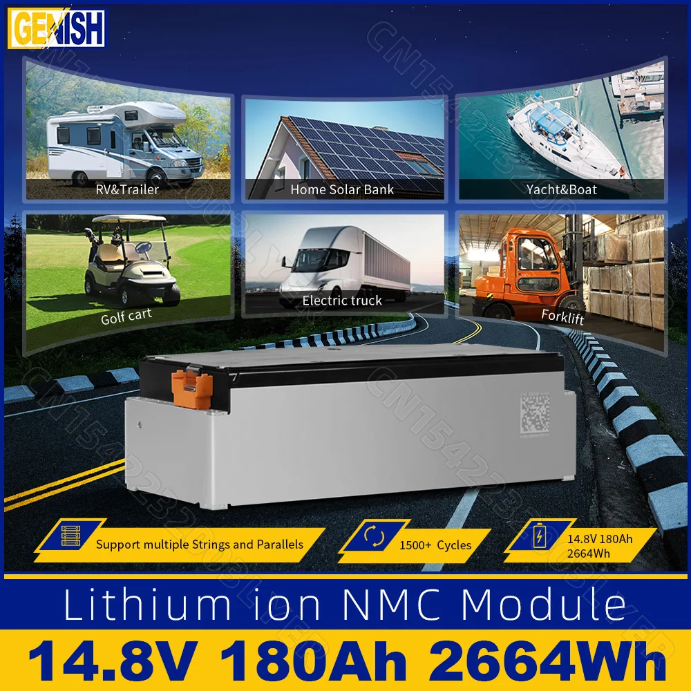 حزمة وحدة بطارية ليثيوم أيون NMC ، 41p ، s180ah ، V ، ESS ، ESS ، EV ، RV ، قارب ، المعسكرات ، دراجة نارية ، طاقة ، سكوتر كهربائي ، دراجة ثلاثية العجلات