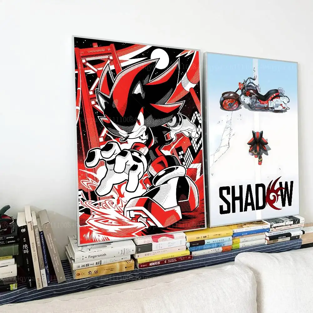 S-Shadow The Hedgehog Posters For Boys&Girls Bedroom Decor Wall Canvas Art Print Gift Poster Unframed Collage